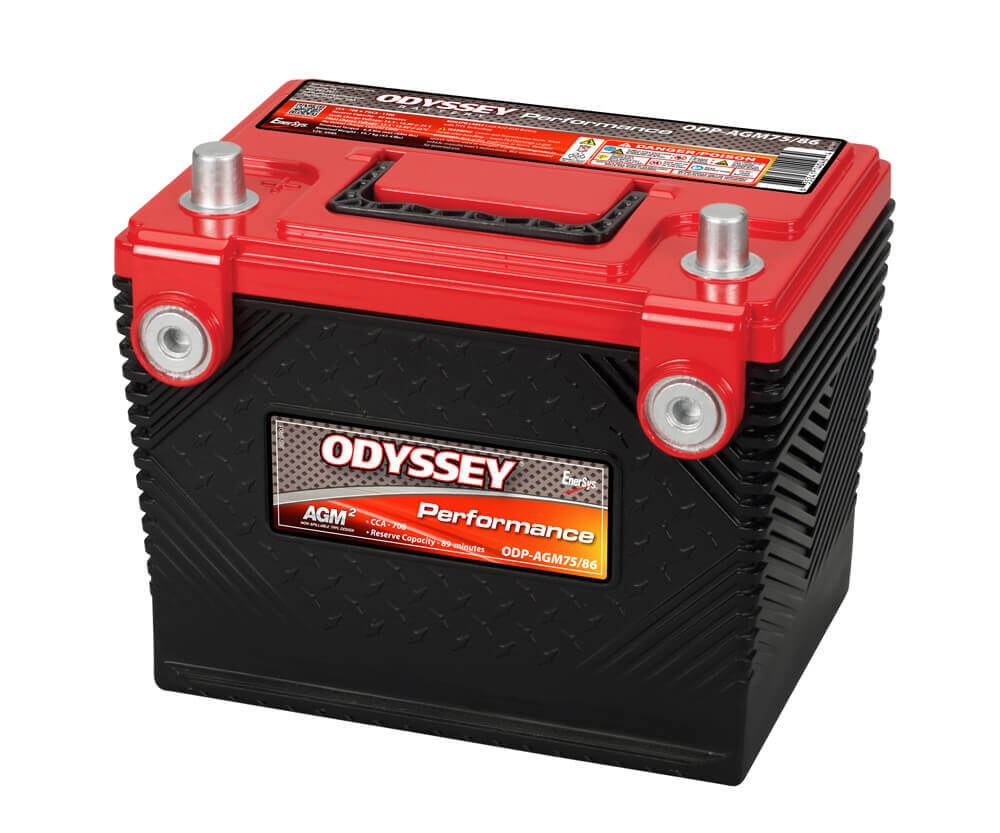Odyssey Battery, Performance Series, 72 Bci Group Size, 12 Volt, 708 Cold Cranking Amps/ 1100 Pulse Hot Cranking Amps – ODP-AGM75 86
