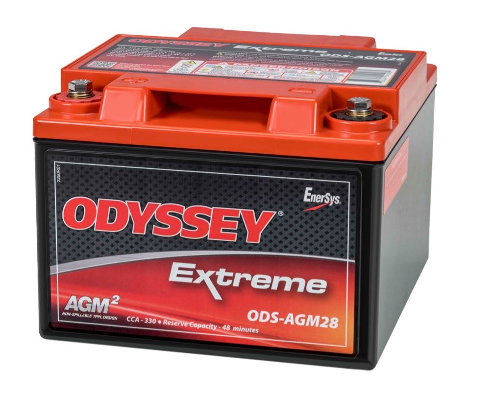 Odyssey Battery, Extreme Series, 12 Volt, 330 Cold Cranking Amps/ 900 Pulse Hot Cranking Amps – ODS-AGM28