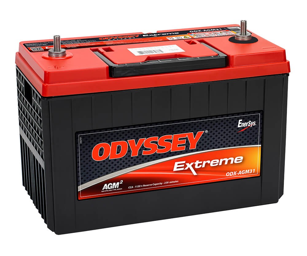 Odyssey Battery, Extreme Series, 31 Group Size, 12 Volt, 1150 Cold Cranking Amps/ 2150 Pulse Hot Cranking Amps – ODX-AGM31