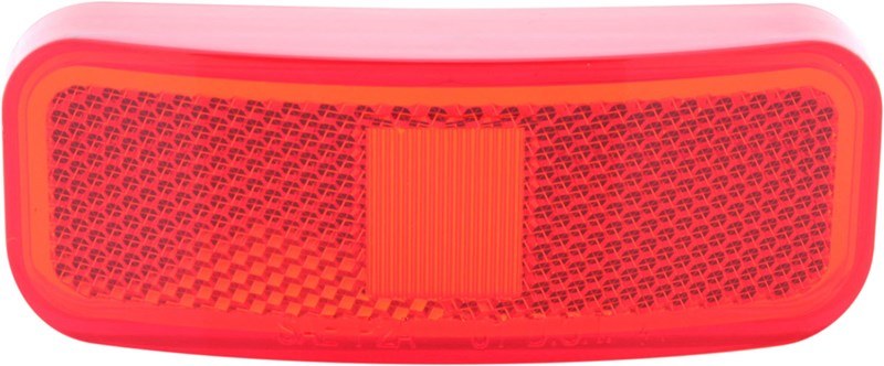 Optronics Turn Signal-Parking-Side Marker Light Lens, Red Lens, Oval, For Reflex/ Clearance/ Side Marker Lights – A44RBP