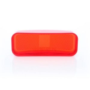 Optronics Turn Signal-Parking-Side Marker Light Lens, Red Lens, Oval, For Reflex/ Clearance/ Side Marker Lights – A44RBP