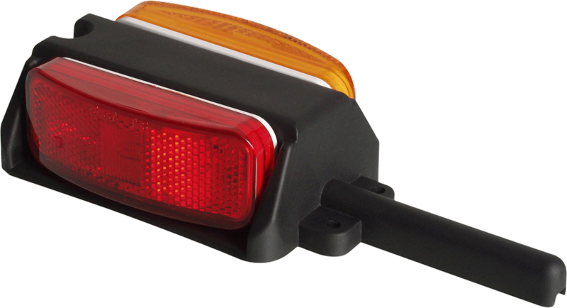 Optronics Trailer Light, BA44 Series, Marker/ Clearance Light, Incandescent, Left Side Fender, Red/ Yellow Lens – BA44FNLP