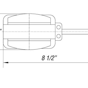 Optronics Trailer Light, BA44 Series, Marker/ Clearance Light, Incandescent, Left Side Fender, Red/ Yellow Lens – BA44FNLP