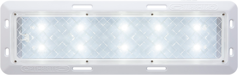 Optronics Interior Light – LED, Opti-Brite ™, 10 LED Dome, 18-1/4 Inch Length X 5-3/4 Inch Width X 1 Inch Height, White, 12 Volt, 1.33 Amp – ILL11CCB
