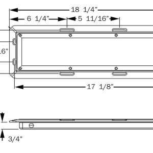 Optronics Interior Light – LED, Opti-Brite ™, 10 LED Dome, 18-1/4 Inch Length X 5-3/4 Inch Width X 1 Inch Height, White, 12 Volt, 1.33 Amp – ILL11CCB