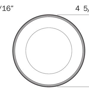 Optronics Interior Light – LED, Opti-Brite ™, Surface Mount LED Light, Round, 4-1/2 Inch Diameter, 12 Volt DC, 0.37 Amp – ILL45CBP