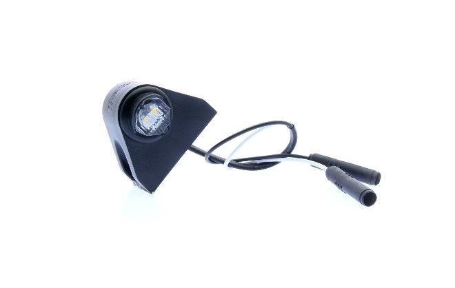 Optronics License Plate Light, LPL12 Series, Surface Mount, White LED, Black Plastic Housing, 12.8 Volt DC, 0.03 Amp, Polycarbonate Lens – LPL12CKF2B