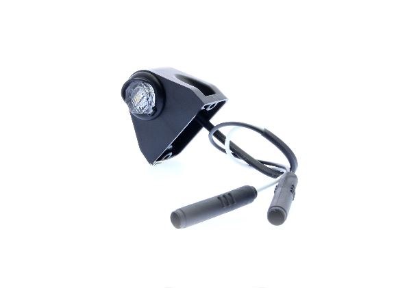 Optronics License Plate Light, LPL12 Series, Surface Mount, White LED, Black Plastic Housing, 12.8 Volt DC, 0.03 Amp, Polycarbonate Lens – LPL12CKF2B