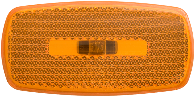 Optronics Clearance Light, MC32 Series, Incandescent, Oblong, 4 Inch Length X 2 Inch Width X 1-1/8 Inch Depth, Amber Lens – MC32ABBP