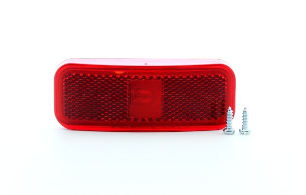 Optronics Clearance Light, MC44 Series, Incandescent, Rectangular, 4 Inch Length X 1-1/2 Inch Width X 15/16 Inch Depth, Red Lens, ABS Housing – MC44RS