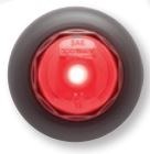 Optronics Clearance Light, MC10 Series, LED, Round, 0.73 Inch Diameter, Red Lens, Polycarbonate Housing, Waterproof, With A11GB Grommet – MCL10RKBP