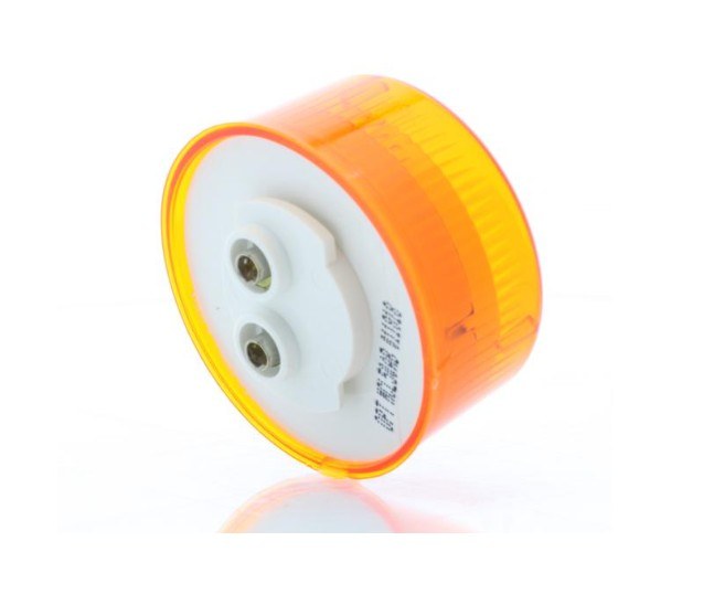 Optronics Clearance Light, MCL50 Series, LED, Round, 2 Inch Diameter, Yellow Acrylic Lens, Polycarbonate Housing, Waterproof, 0.047 Amp – MCL50AB