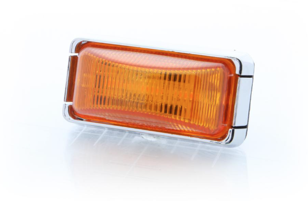 Optronics Clearance Light, AL91 Series, LED, Rectangular, 2.6 Inch Width X 0.94 Inch Depth X 1.2 Inch Height, Amber Lens – MCL91AB