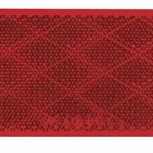 Optronics Reflector, Red Lens, Oblong, Mounts with Adhesive Backing/ Screw Mount – RE11RBP