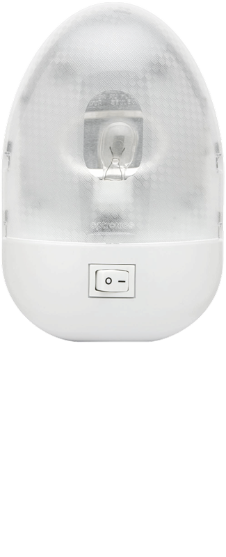 Optronics Interior Light, RVIL35 Series, Surface Mount Single Ceiling, 6-3/8 Inch Length X 4-1/8 Inch Height X 1-3/4 Inch Thickness – RVIL35P