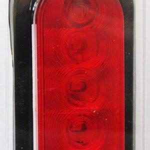 Optronics Trailer Light, Fleet Count ™, Stop/ Turn/ Tail Light, LED, Oval, Red, 6.46 Inch Length X 2.28 Inch Width, 12.8 Volt DC – STL12RK