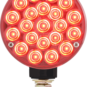 Optronics Trailer Light, STL51 Series, Stop/ Turn/ Tail Light, LED Bulb, Round, Red, 4 Inch Diameter, 21 Diodes, 12 Volt – STL51RBB