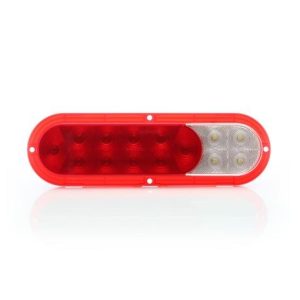 Optronics Trailer Light, Fusion, Stop/ Turn/ Tail/ Back-Up Light, Surface Mount, LED, Oval, Red, 10-1/4 Inch Length X 3-1/16 Inch Width – STL68RBP