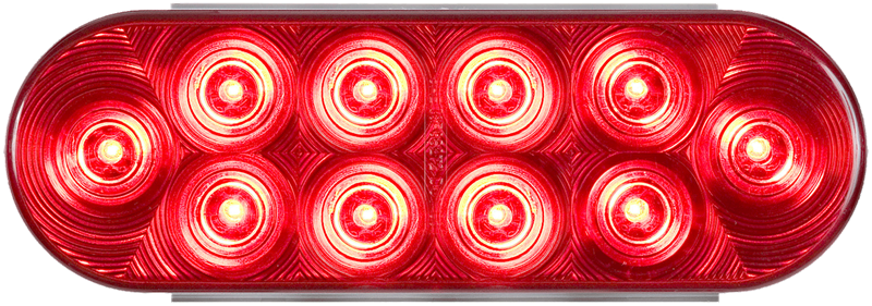 Optronics Trailer Light, STL72 Series, Stop/Turn/Tail Light, LED Bulb, Oval, Red, 6.43 Inch Length X 2.3 Inch Width X 1-3/4 Inch Depth – STL72RB