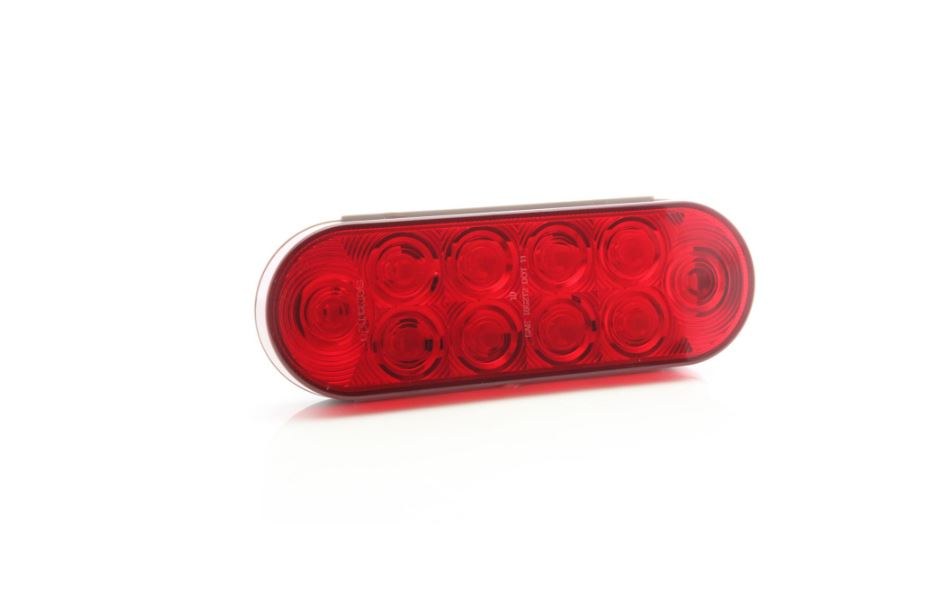 Optronics Trailer Light, STL72 Series, Stop/Turn/Tail Light, LED Bulb, Oval, Red, 6.43 Inch Length X 2.3 Inch Width X 1-3/4 Inch Depth – STL72RB