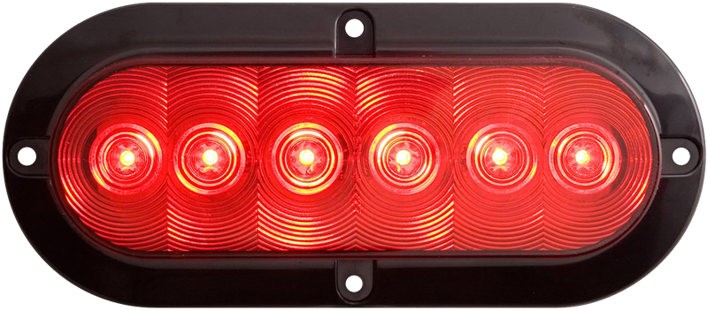 Optronics Trailer Light, Fleet Count ™, Stop/ Turn/ Tail Light, LED, Oval, Red, 7-9/16 Inch Length X 3-5/16 Inch Width X 3/4 Inch Depth – STL73RBP