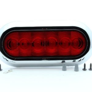 Optronics Trailer Light, Fleet Count ™, Stop/ Turn/ Tail Light, LED, Oval, Red, 7-9/16 Inch Length X 3-5/16 Inch Width X 3/4 Inch Depth – STL73RK