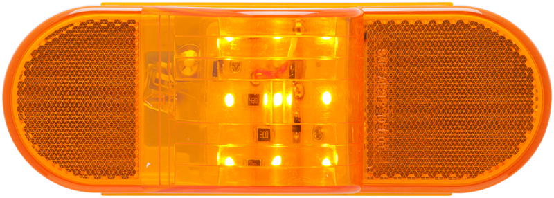 Optronics Trailer Light, STL75 Series, Marker Light, LED, Oval, Amber Lens, 6-1/2 Inch Length X 2-5/16 Inch Width X 2-3/4 Inch Depth – STL75AB