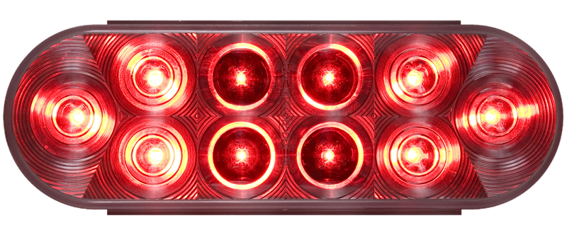 Optronics Trailer Light, Stop/ Turn/ Tail Light, LED, Oval, Red, 6-7/16 Inch Length X 2-15/16 Inch Width X 1-3/4 Inch Depth – STL82RCB