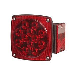 Optronics Trailer Light, ST9 Series, Stop/Turn/Tail Light, LED Bulb, Rectangular, Red – STL9RBP
