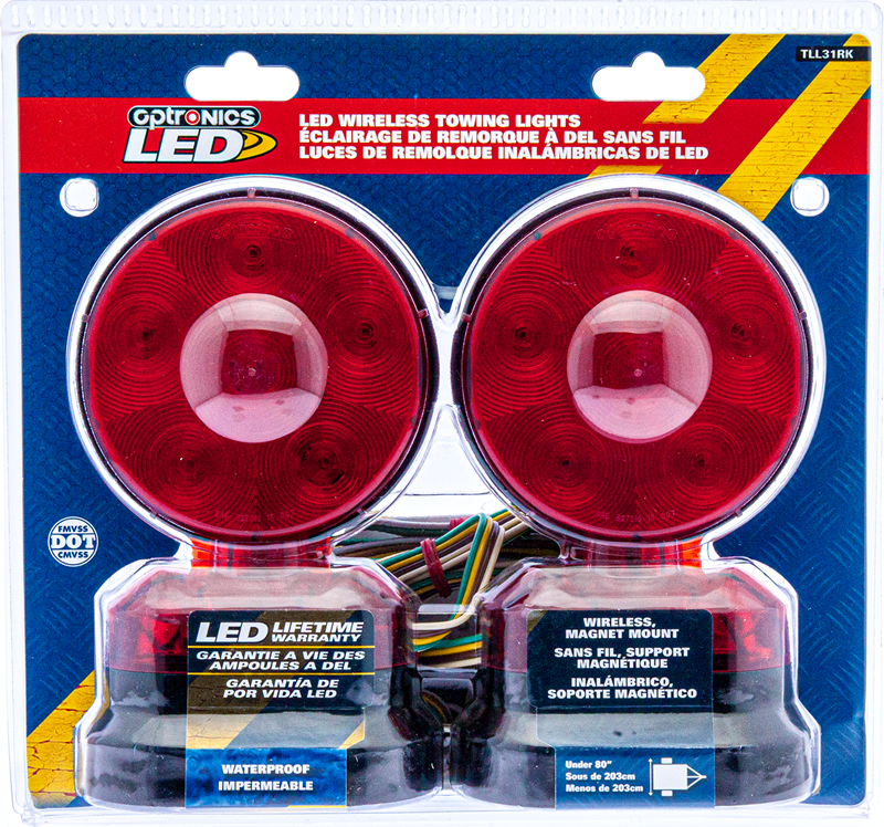 Optronics Tow Light Kit, LED, Polycarbonate Material Lens/ Polycarbonate Housing Material, 12 Volt – TLL31RK