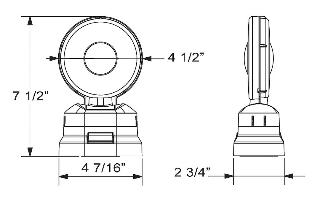 Optronics Tow Light Kit, LED, Polycarbonate Material Lens/ Polycarbonate Housing Material, 12 Volt – TLL31RK