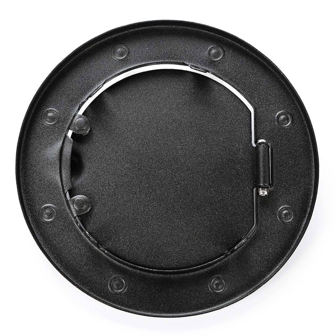 Rugged Ridge Fuel Door, Riveted Ring, Textured Black Door and Ring, Non-Locking – 11229.05