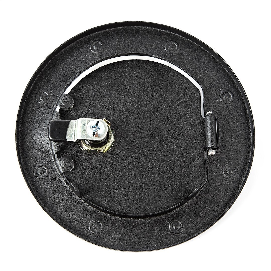 Rugged Ridge Fuel Door, Riveted Ring, Textured Black Door and Ring, Locking – 11229.06