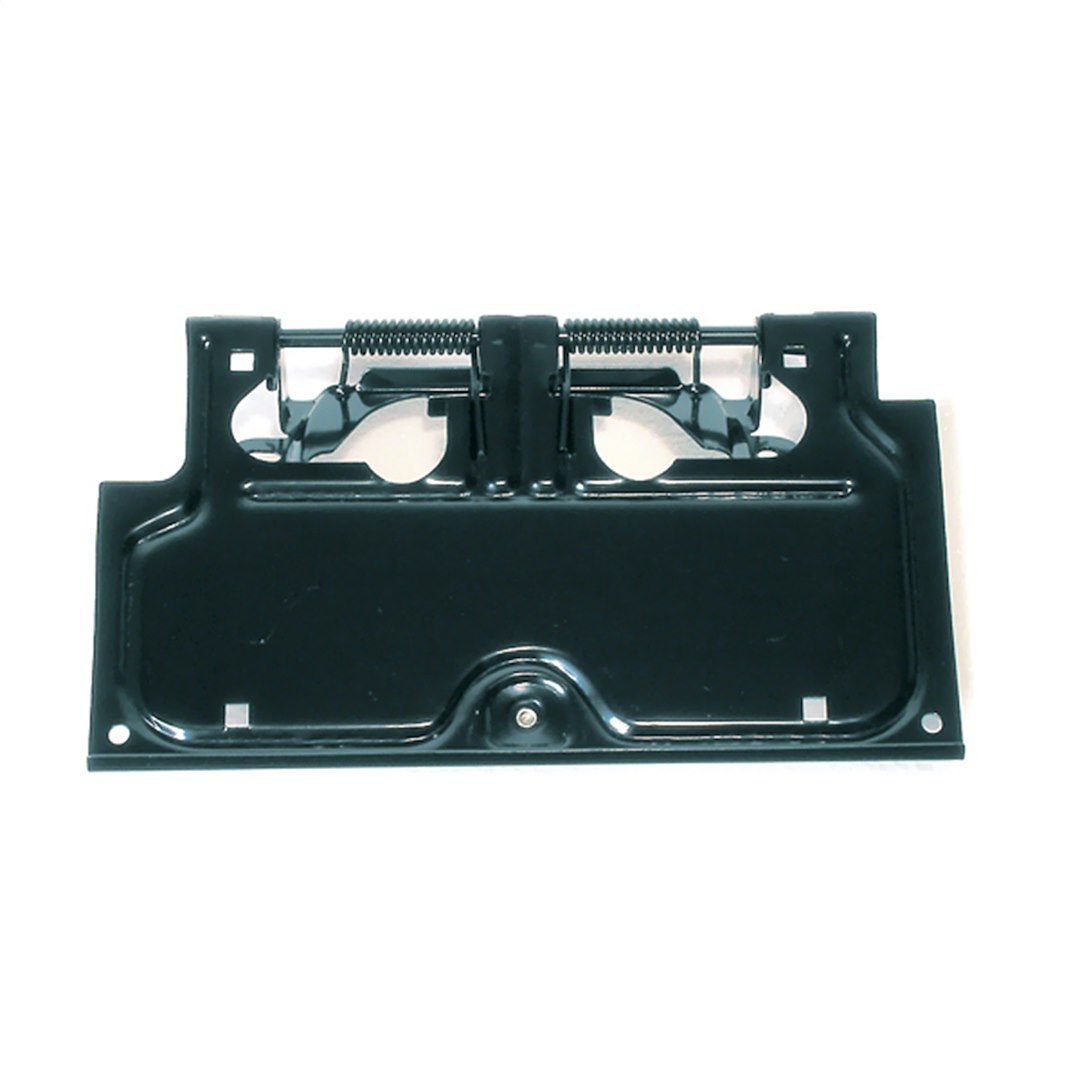 Rugged Ridge License Plate Bracket, Black, Steel, Stock Replacement – 11233.01