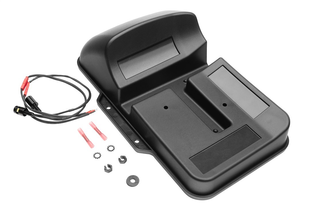 Rugged Ridge License Plate Relocation Kit, Relocates to Fender, Illuminated, With Two LED Light Bolts/ Installation Hardware – 11238.16