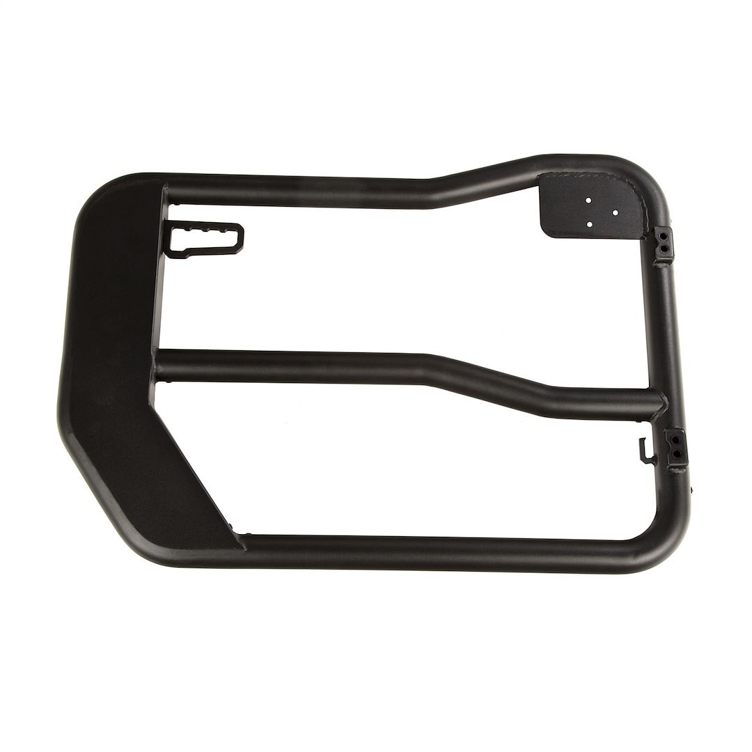 Rugged Ridge Door, Tubular Lower Half, Powdercoated, Textured Black, Steel, Set of 2, With Mirrors – 11509.15