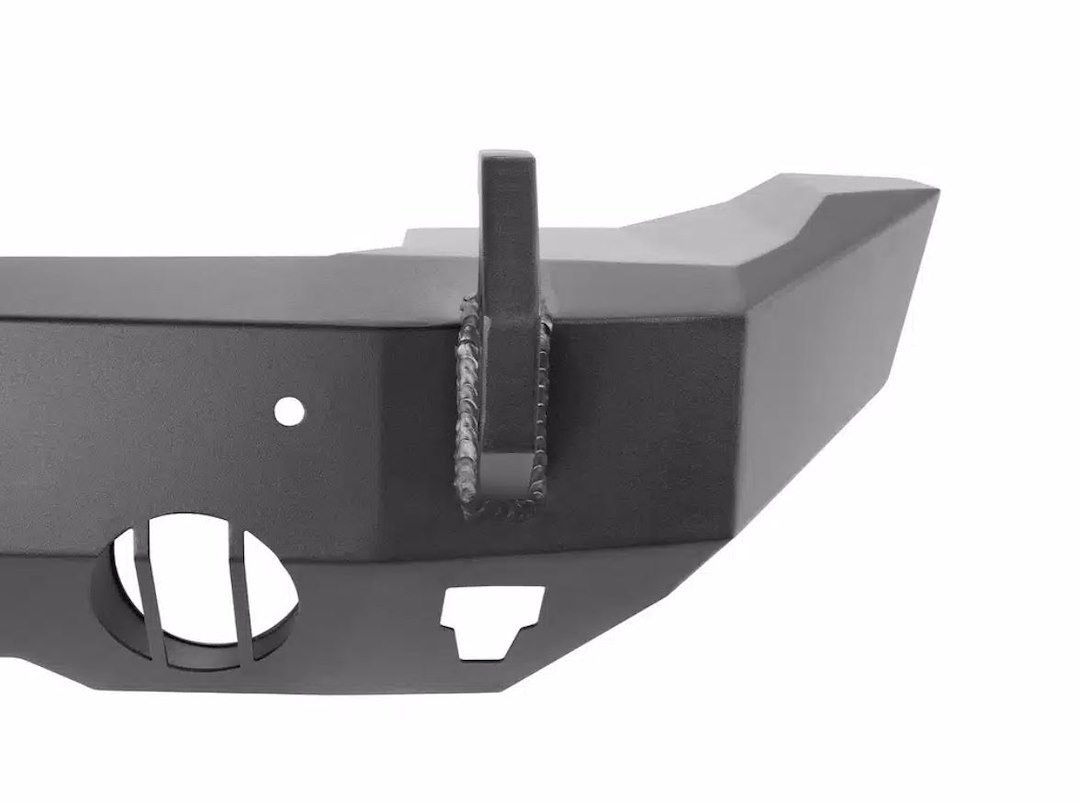 Rugged Ridge Bumper, Heavy-Duty Bumper, One Piece Design, Mounting Hardware Included, Without Grille Guard, With Winch Mount – 11540.32