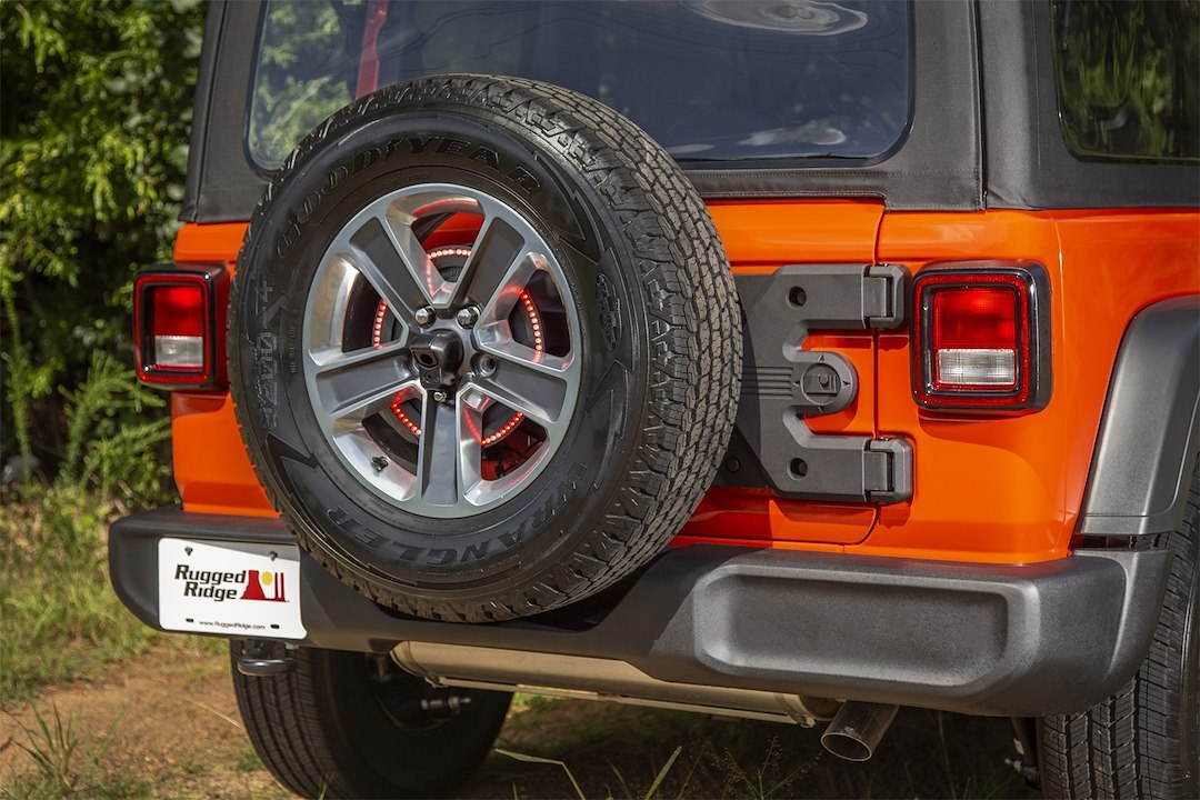 Rugged Ridge Tailgate Hinge, Spartacus, Black, Die Cast Aluminum, Single – 11546.56