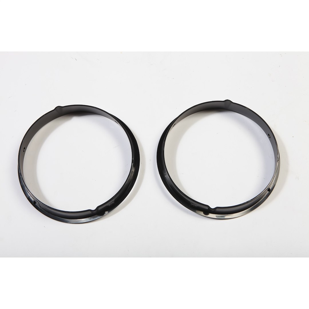 Rugged Ridge Headlight Trim, Black, Plastic, Set of 2 – 12419.23