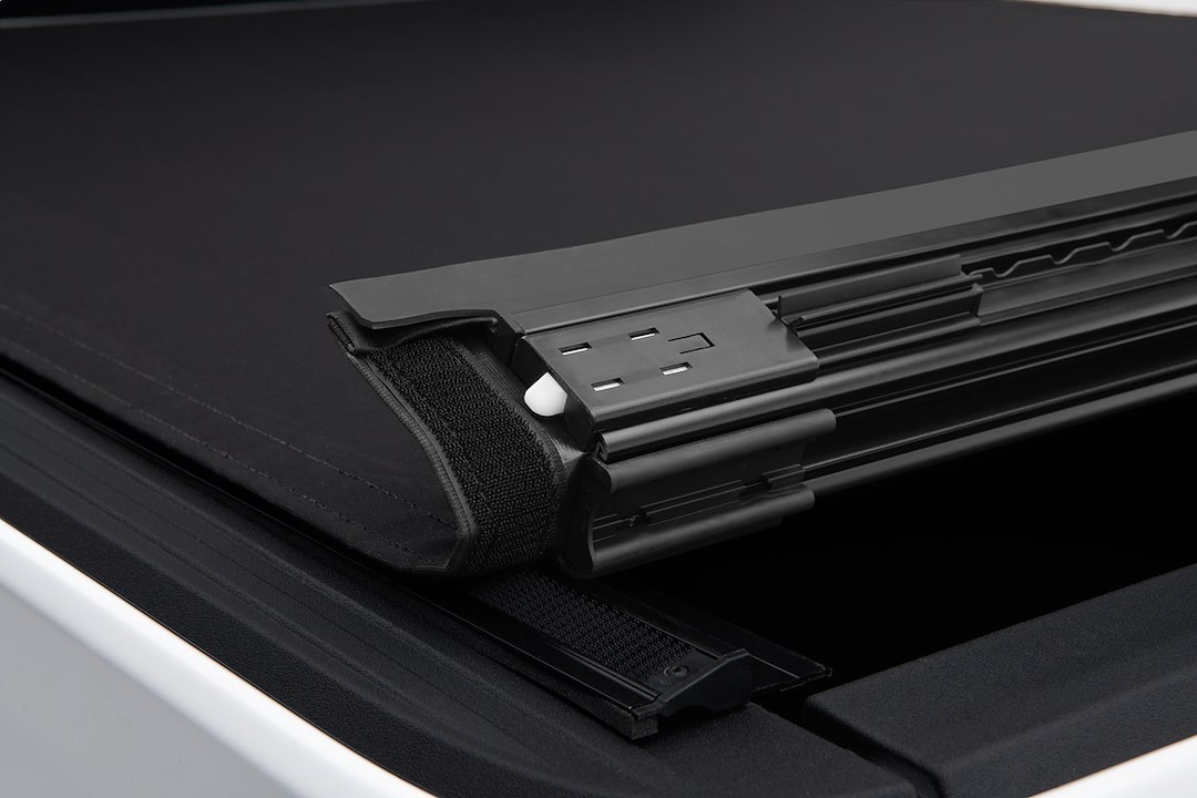 Rugged Ridge Tonneau Cover, Armis, Roll-Up, Non-Lockable, Black, Aluminum Slats/ Woven Fabric – 13550.23