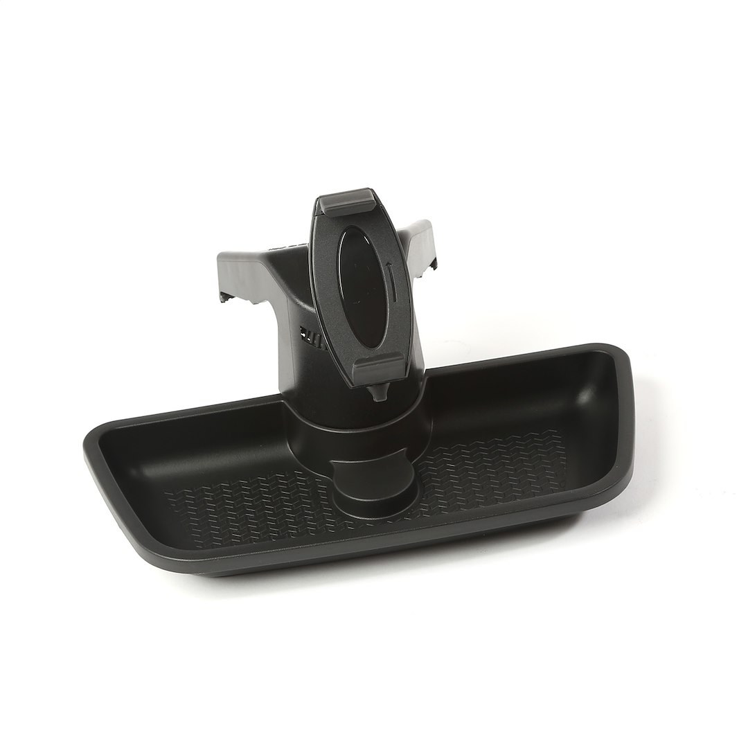 Rugged Ridge Cell Phone Mount, Painted, Black, Plastic, With Universal Smartphone Clamp Mount/ Tripod Stud Mount for Pov Cameras – 13551.16
