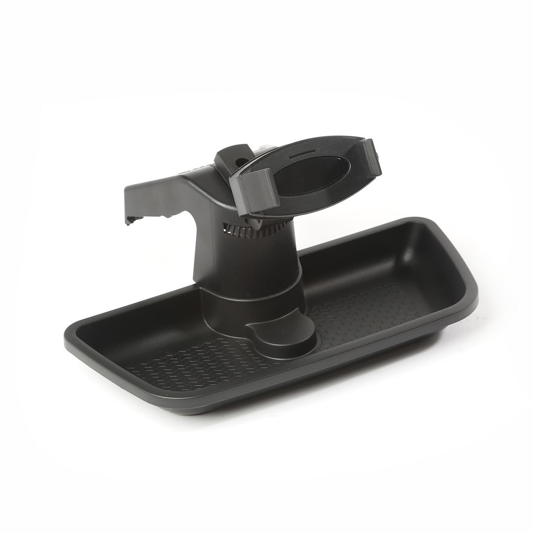Rugged Ridge Cell Phone Mount, Painted, Black, Plastic, With Universal Smartphone Clamp Mount/ Tripod Stud Mount for Pov Cameras – 13551.16