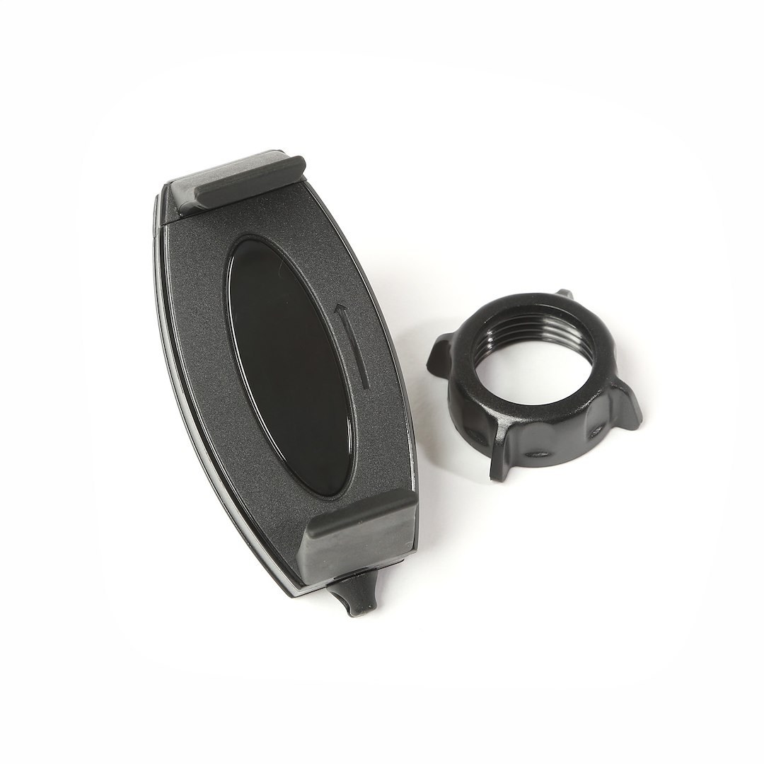 Rugged Ridge Cell Phone Mount, Multi-Mount, Fits Smartphone/ Camera/ Radar Detector, Upper Panel, Dash Multi Mount, Black, Plastic – 13551.19