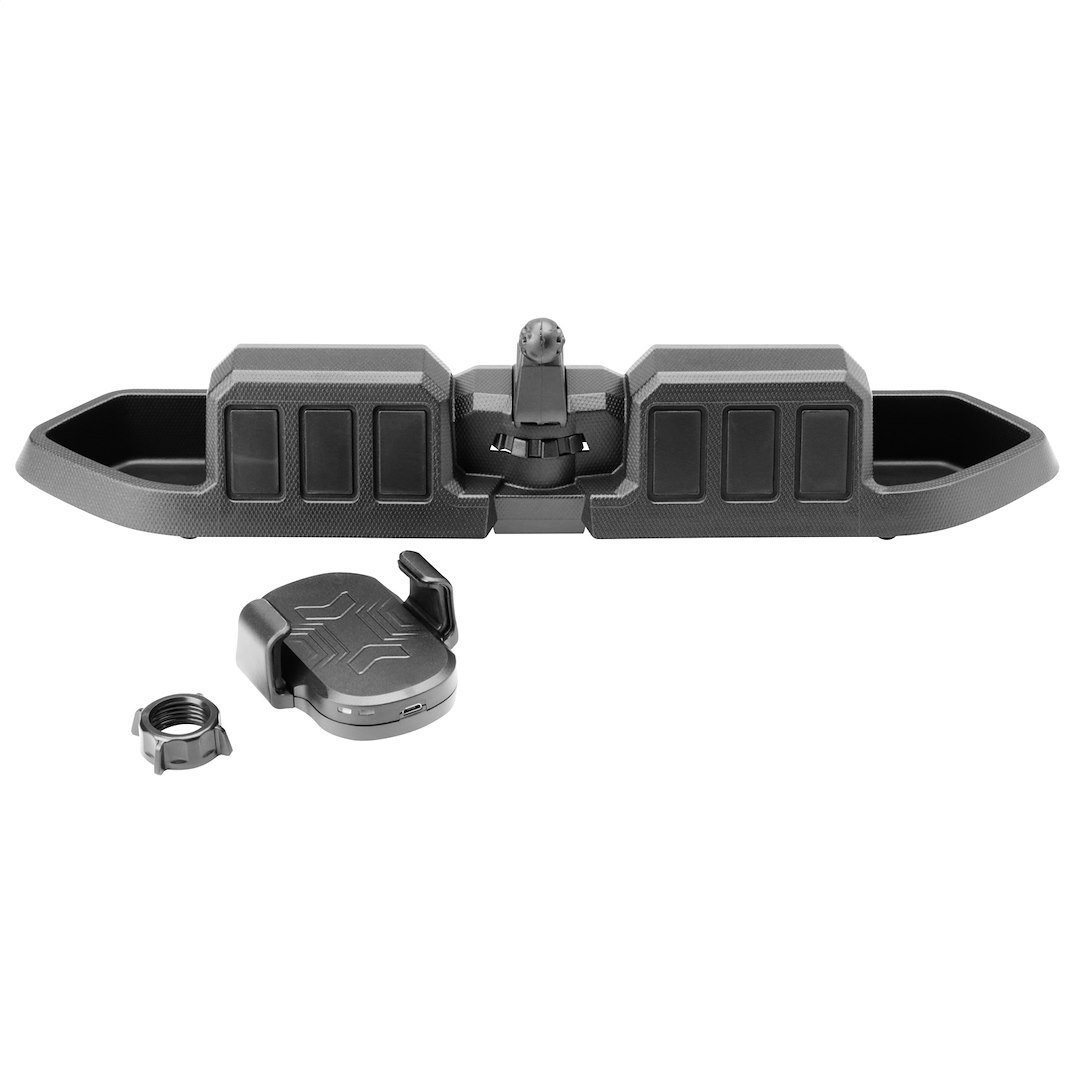 Rugged Ridge Cell Phone Mount, Switch Pod with Wireless Charger, Dash Mount, Black – 13551.39