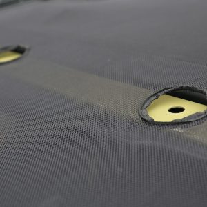 Rugged Ridge Bikini Top, Eclipse Sun Shade, Mounts to Windshield Loops and to Roll Bar, Black, See Through Mesh – 13579.05