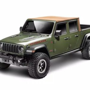 Rugged Ridge Soft Top, Voyager, Bowless, Tan, Twill Cloth, Without Doors, Includes Tinted Window, With Sun Roof, With Hardware – 13595.33
