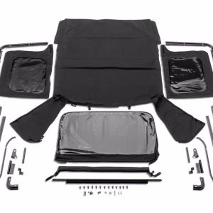 Rugged Ridge Soft Top, Black, Vinyl, Use Factory Doors, With Tinted Windows, Does Not Include Sun Roof – 13782.35