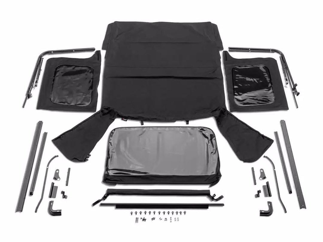 Rugged Ridge Soft Top, Black, Vinyl, Use Factory Doors, With Tinted Windows, Does Not Include Sun Roof – 13782.35