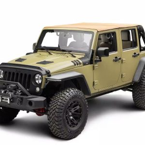Rugged Ridge Soft Top, Voyager, Bowless, Tan, Twill, Without Doors, Includes Tinted Windows, With Sun Roof, With Hardware – 13861.33