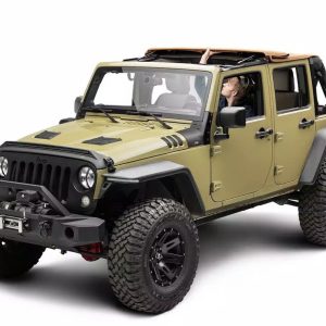 Rugged Ridge Soft Top, Voyager, Bowless, Tan, Twill, Without Doors, Includes Tinted Windows, With Sun Roof, With Hardware – 13861.33